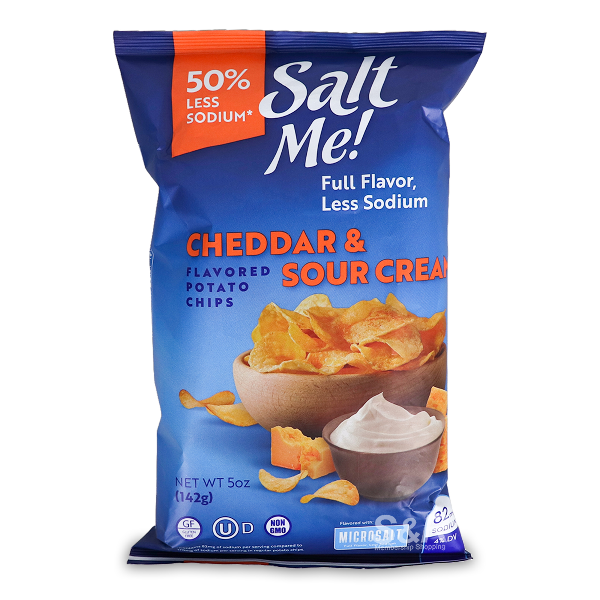 Salt Me! Cheddar & Sour Cream Potato Chips 142g